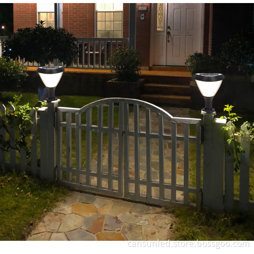 Outdoor Waterproof Solar Pillar Light for Garden and Deck Decoration
